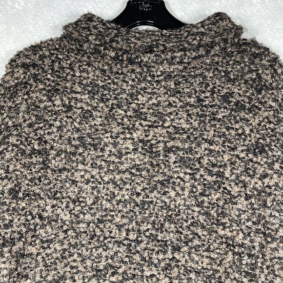 Free People Brown Black She’s All That Sweater Alpaca Blend Turtleneck Women XS - Picture 5 of 14